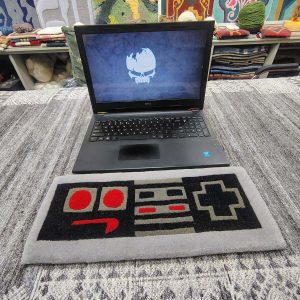 Retro Controller Black Keyboard Rug - image 2