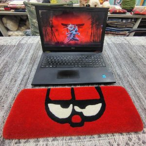 Grumpy Eyes Red Keyboard Rug - image 2